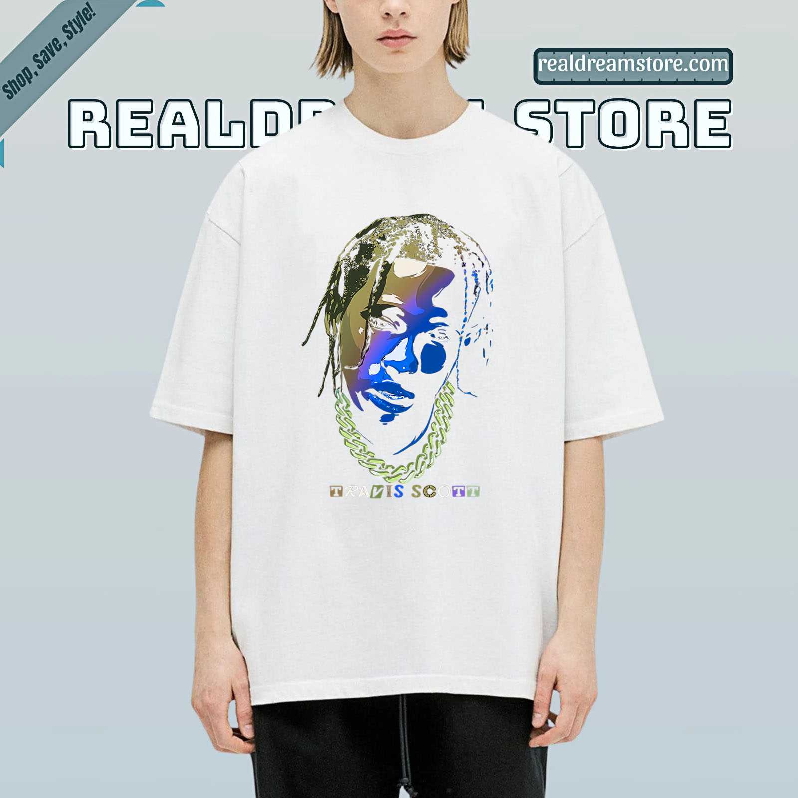 Travis Scott Draw Cover Tshirt - Light Color Tee For Fan